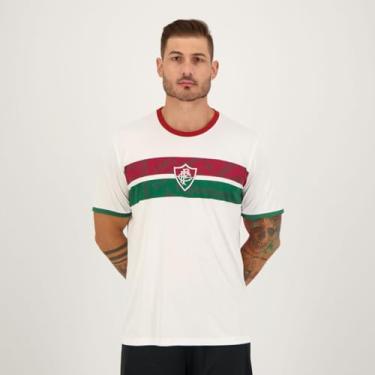 Imagem de Braziline Camiseta Fluminense Stencil, Branco, G