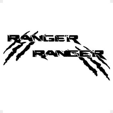 Imagem de Kit Faixa Compatível Ranger Garras 2013/2022 Adesivo Preto - SPORTINOX
