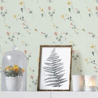 Imagem de Papel de Parede Adesivo Flores do Campo N019009 0,58x3M - Adesivo BR