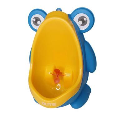 Imagem de Mictório Infantil Sapinho com ventosa fácil limpeza - Dute, Azul