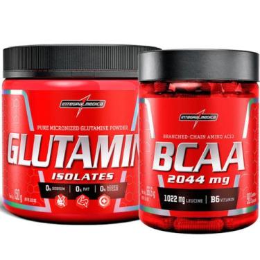 Imagem de Bcaa 90 Caps + Glutamina Pura 150g Integralmedica, 1 Unidade, 90 Cápsu