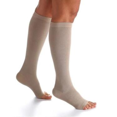 Imagem de Meia 3/4 Algodão Super 282 AD 20-30 MMHG Sigvaris Aberta, Bege, G3