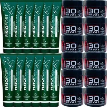 Imagem de Revenda 12 Gel 30 Ervas Power 300g 12 Pomada Fisiofort 150g - Bio Inst