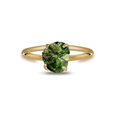 Imagem de Aliança Diopsídio - Cristal Natural, Prata 925