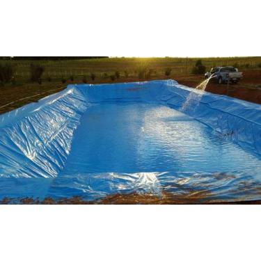 Imagem de Lona Lago Tanque de Peixe Impermeável iK300 Micras 10X4 mts - marujão 
