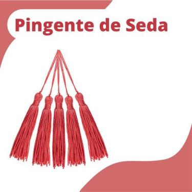 Imagem de Pingente De Seda Tassel - Pink Claro - Com 100 Unidades - Nybc