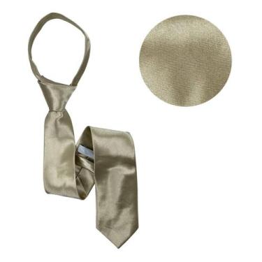 Imagem de Gravata Masculina Adulto Com Ziper Lisa Nó Pronto Casamento - Rpires, 
