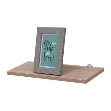 Imagem de Prateleira Cor Carvalho (madeira) 40 X 20cm em MDP Com Suporte Tucano 