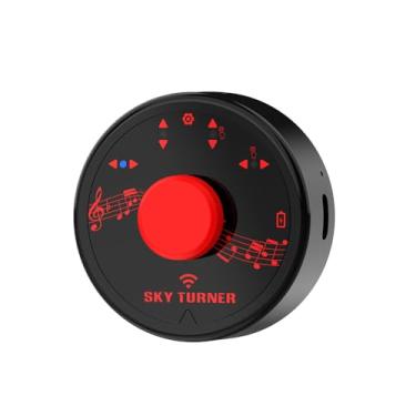 Imagem de Pedal virador de página sem fio, mini virador de página de música portátil para tablets, smartphones, dispositivos de controle remoto multimídia, pedal de controle silencioso, virador de página de p