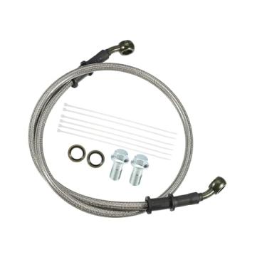 Imagem de ACROPIX 1 conjunto de mangueiras de linha de embreagem ou freio hidráulico de motocicleta de 80 cm, universal para motocicleta, motocicleta, quadriciclo, scooter, com parafusos, peças de carro