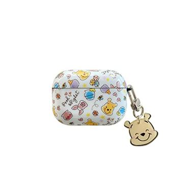 Imagem de Capa de TPU macio com pingente de gancho para chaveiro para Apple AirPods 3 3ª geração, ursinho de pelúcia, mel, abelha, leitão, flores, desenho floral, anime, fofo, adorável, meninas, meninos