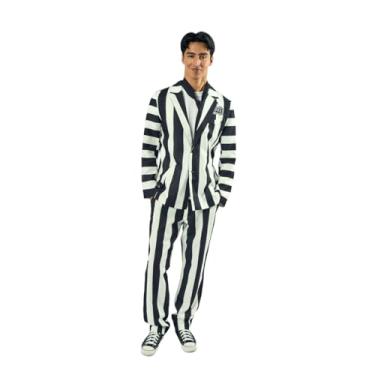 Imagem de Bioworld Beetlejuice Betelgeuse Conjunto de cosplay masculino de 3 peças, Multicor, GG