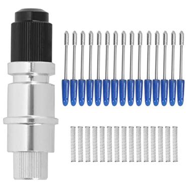 Imagem de Suporte de Lâmina de Plotter de Corte Com 15 Unidades de Lâminas de Carboneto Cimentado de 60 °, Super Dureza, Operação Suave, Adequado para Adesivos, PVC, Filme Reflexivo