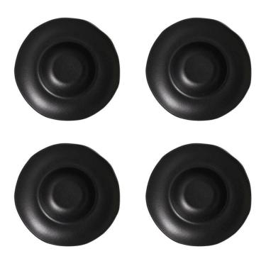 Imagem de Conjunto De Pratos Para Massa/risoto 04 Peças Orgânico Preto Matte Porto Brasil