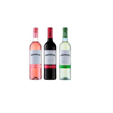 Imagem de Kit Vinho Periquita Tinto + Branco + Rosé 750ml cada