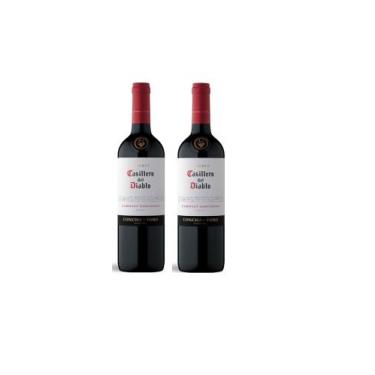 Imagem de Kit Vinho Casillero Del Diablo Cabernet Sauvignon 750ml 2uni - Concha 