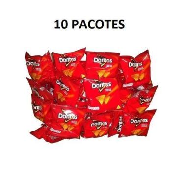 Imagem de Doritos Queijo Nacho Com 10 Unidades 22gr cada - Elma Chips