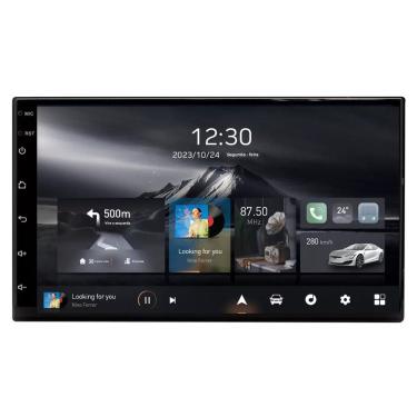 Imagem de Central Multimídia Universal Adak G2 Tela QLED de 7&quot; Polegadas 2GB Ram 64GB Carplay e Android Auto + Câmera de ré