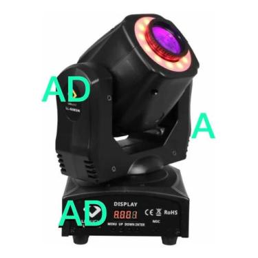 Imagem de Moving Head Spot Led 60w 8 Cores + 8 Desenhos + Fita Led - AD SOG