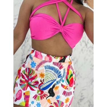 Imagem de Shorts Saia Feminina Bengaline - Damodas