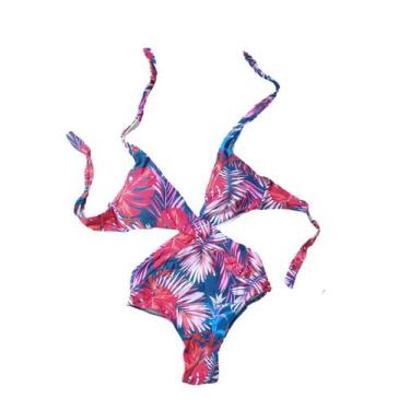 Imagem de Maio Engana Mamãe Decote Floral Com Bojo Removível Moda Verão - Show s