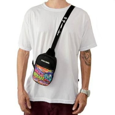 Imagem de Shoulder Bag Mini Bolsa Lateral Pega a Visão Grafite, Único, Preto