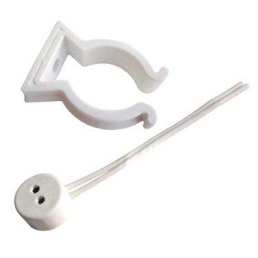 Imagem de Kit 10 Abraçadeira Para Lâmpada Tubular T5 G5 + Kit 10 Soquete Para Lâ