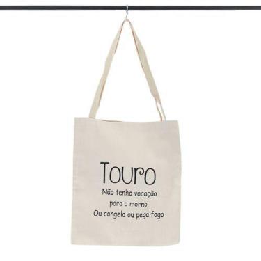Imagem de Bolsa Ecobag  100% algodão Estampa TOURO  - CARIOCA MAIS