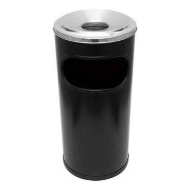 Imagem de Cinzeiro Lixeira Em Pintura Epóxi Com Aro Em Aluminio 22l - JSN