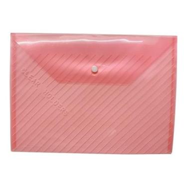 Imagem de Kit 5 Pasta de Documentos com Botão Lisa PLASTICO NS-3782 - NOVO SECUL