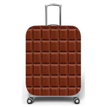 Imagem de Capa para mala de viagem G, medidas max C48x A75 x P29cm Barra de Choc