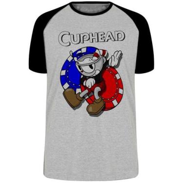 Imagem de Camiseta Cuphead game Blusa Plus Size extra grande adulto ou infantil 