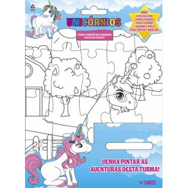 Imagem de Livro - Floresta Encantada - Diversão com quebra-cabeça - Unicórnios -