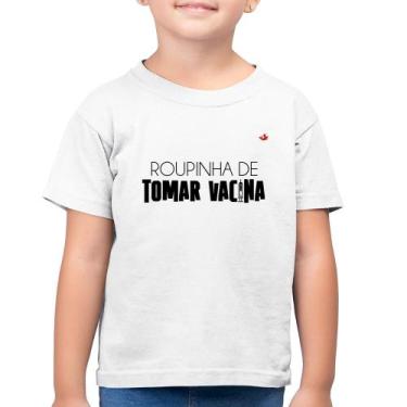 Imagem de Camiseta Algodão Infantil Roupinha de tomar vacina - Foca na Moda, Bra