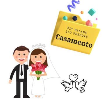 Imagem de Kit balada 200 pessoas para casamento, Pulseiras, Gravatas, Óculos, Ti
