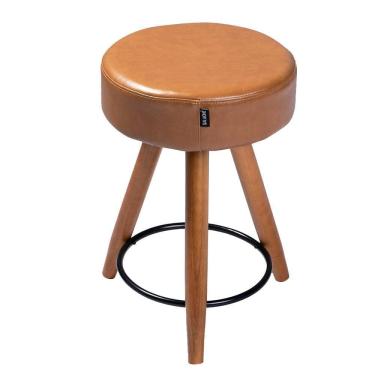 Imagem de Bancos/Banqueta Estofada Baixa Confortável Sala Cozinha Pés Palito Paris 50 cm