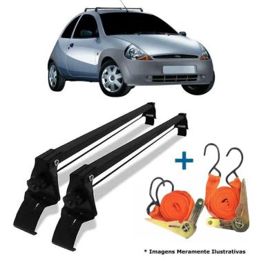 Imagem de Rack De Teto Bagageiro + 2 Cintas Ford Ka Ano 97 A 2007