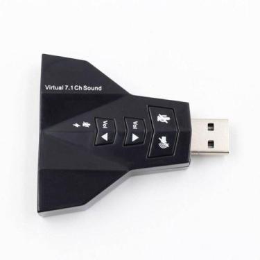 Imagem de Adaptador de Som USB 7.1 Canais 4 Portas Exbom Usom-20