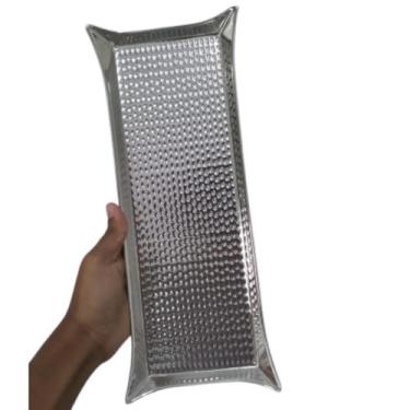 Imagem de Bandeja em metal ouro prata 31x115cm - FREECOM