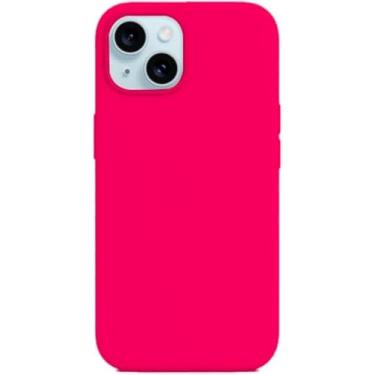 Imagem de Capinha Compatível com Iphone 15 Preta, Verde, Rosa, Flexivel, Tecnologia anti impacto, Aveludada com design PREMIUM (cor-de-rosa)