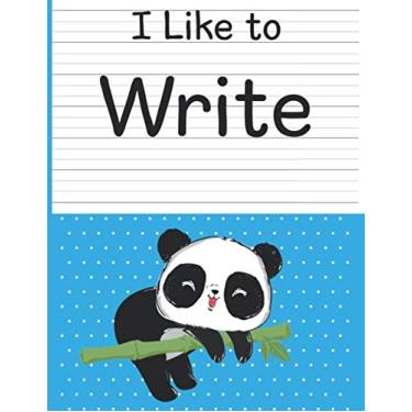 Imagem de I Like to Write: Kids Line Notebook - Handwriting Practice Workbook Panda Theme
