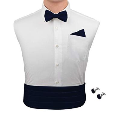 Imagem de Abotoaduras masculinas Epoint Fashion Best Gift Giving Bow Tie Hanky, Black-cm1013, One Size
