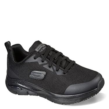 Imagem de Skechers T nis de trabalho feminino Gowalk Arch Fit SR, Preto, 7 Wide