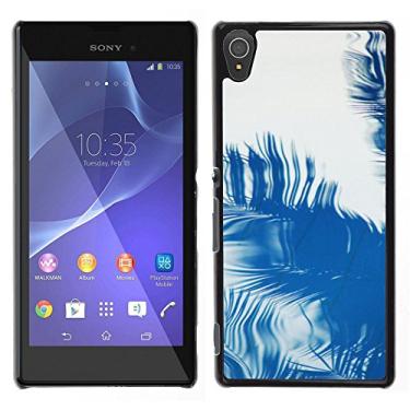 Imagem de [Neutron-Star] Snap-on Series plastica caso dura Guscio Protettivo Cassa Cover Case per Sony Xperia T3 [Palm Riflessione Tropical Summer Blue]
