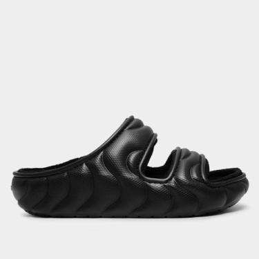 Imagem de Sandália Crocs Classic Cozzy Overpuff, Preto, 36