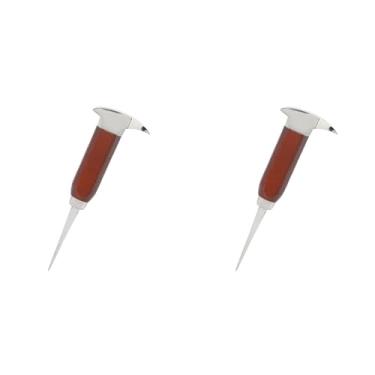 Imagem de TOPINCN 2PCS 6.7inch Aço Inoxidável Ice Pick, Premium Punho De Madeira, Rápido Corte De Gelo Picador De Gelo para Bar Bartender Camping Piqueniques