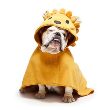 Imagem de Barkbox Roupão de banho para cães de secagem rápida com fecho de gancho e laço envolvente, roupas fofas para cães, fácil de limpar, lavável na máquina, casacos para cães e secar em temperatura baixa