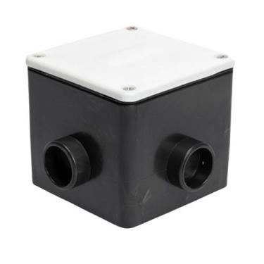 Imagem de Caixa de Passagem Quadrada C/ Regulagem Tampa Abs Brustec