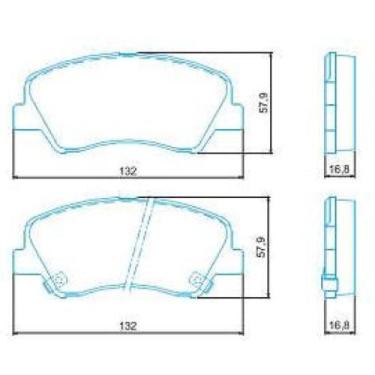 Imagem de Pastilha de Freio Kia Cerato 2013 a 2019 JURID HQJ-2292A