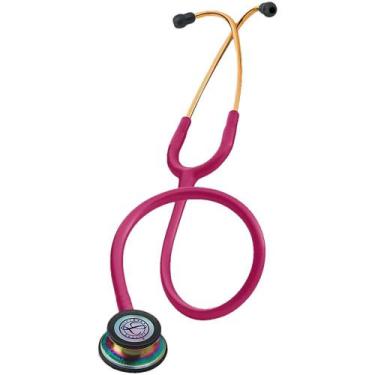Imagem de Estetoscópio Littmann Classic III - Framboesa com Rainbow 5806